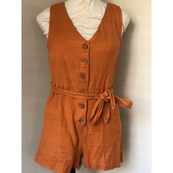 Primark Burnt Orange Sleeveless Romper - Picture 1 of 1